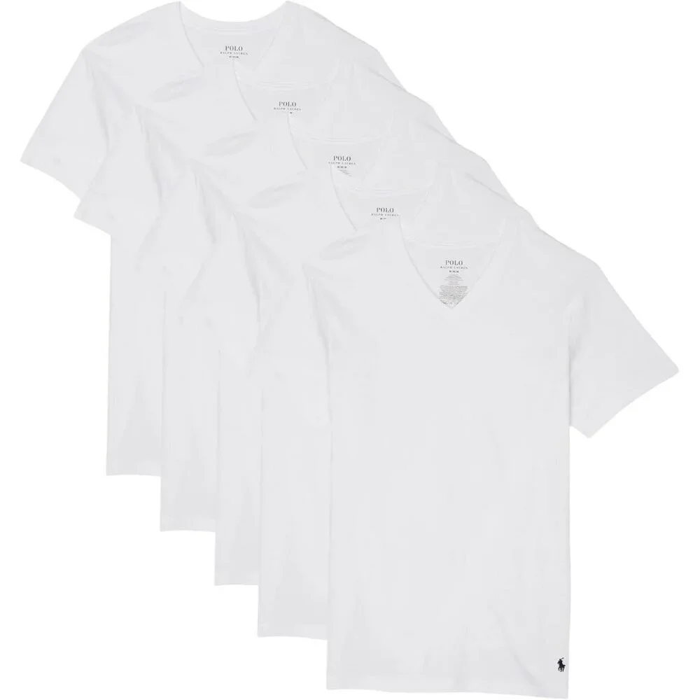 Classic Fit Wicking V-Neck 5-Pack Undershirts